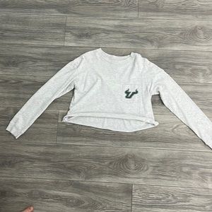 A university of south Florida crop top long sleeve